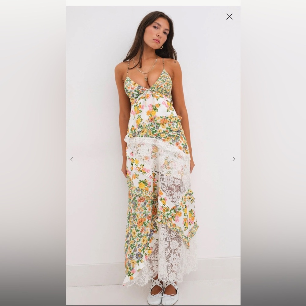 For Love and Lemons Rosalyn Maxi Dress